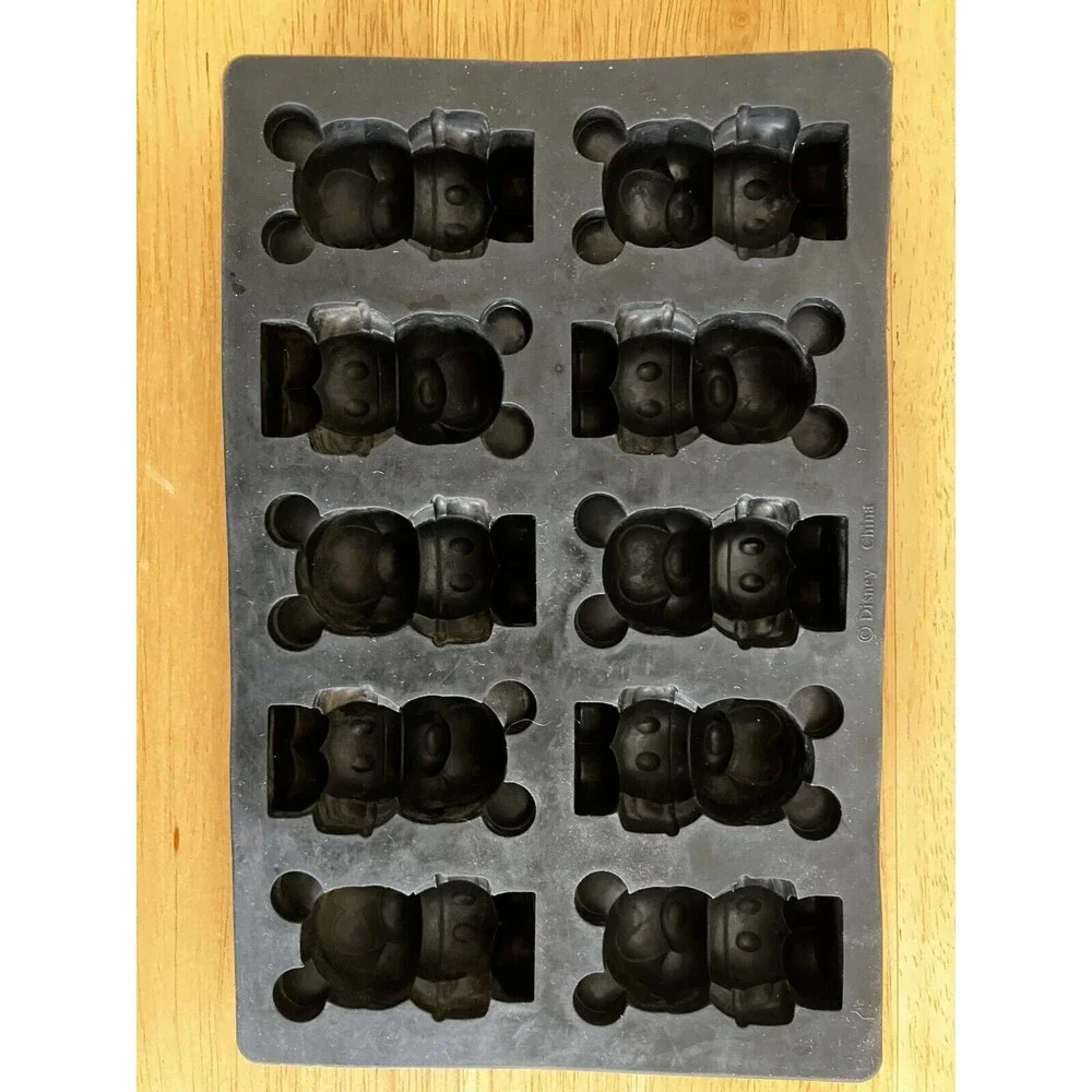Disney Kitchen Utensils Mickey Egg Pancake Mold Salad Fork Spoon Ice Cube Tray